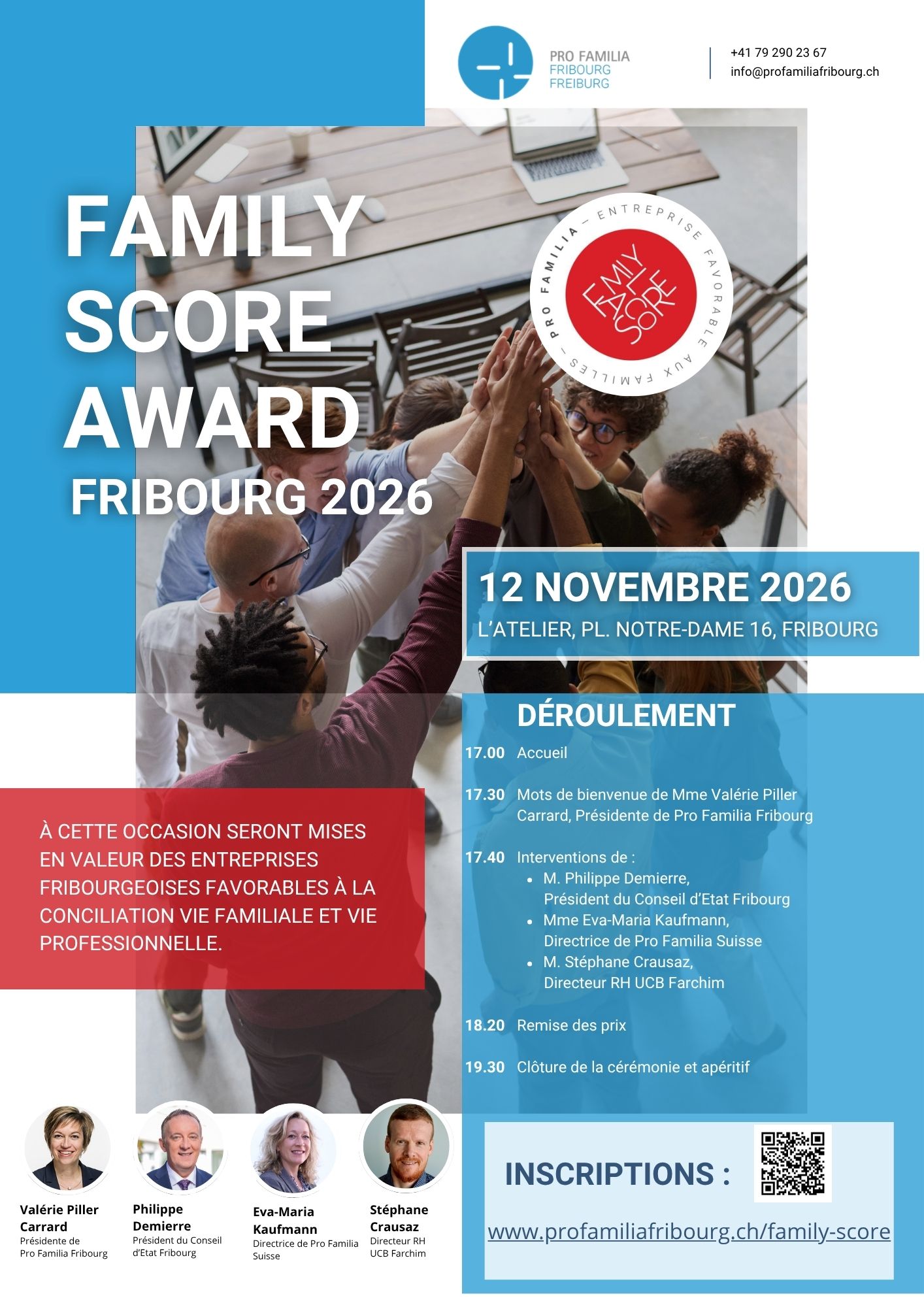 Invitation Family Score Award Fribourg 2026